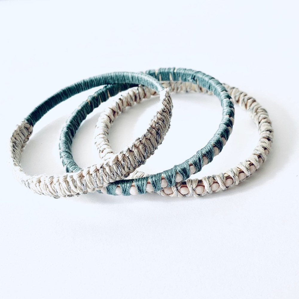 STIX+STONZ 3 Piece Bangle Set - Handmade - Picture 5 of 8